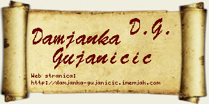 Damjanka Gujaničić vizit kartica